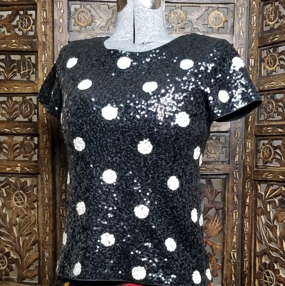 J. Crew Tops - NWOT J.Crew Jacquard Dot Collection Holiday Sequin
